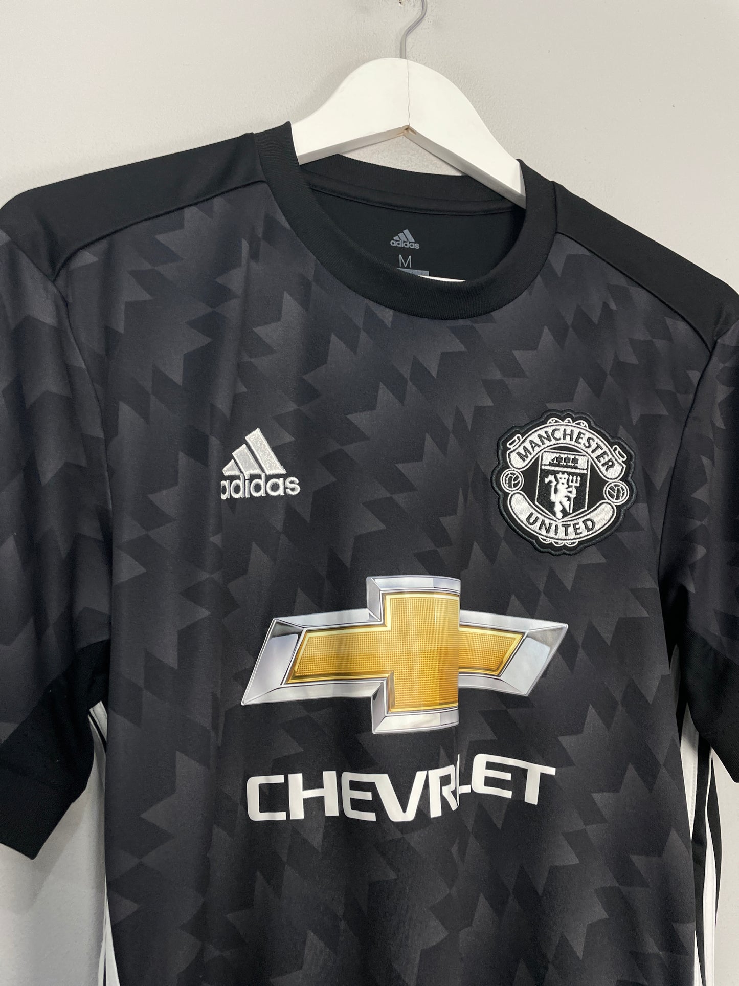 2017/18 MANCHESTER UNITED POGBA #6 AWAY SHIRT (M) ADIDAS