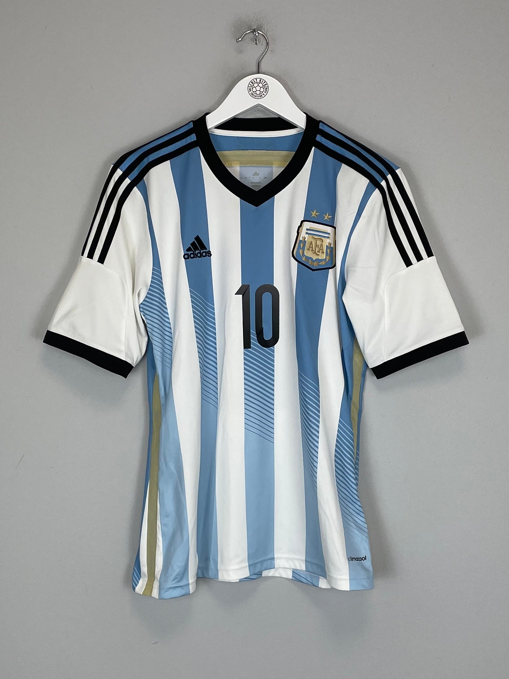 Shop 2013/15 ARGENTINA MESSI #10 HOME SHIRT (M) ADIDAS, classic football shirts, vintage football shirts & retro soccer jerseys at Cult Kits