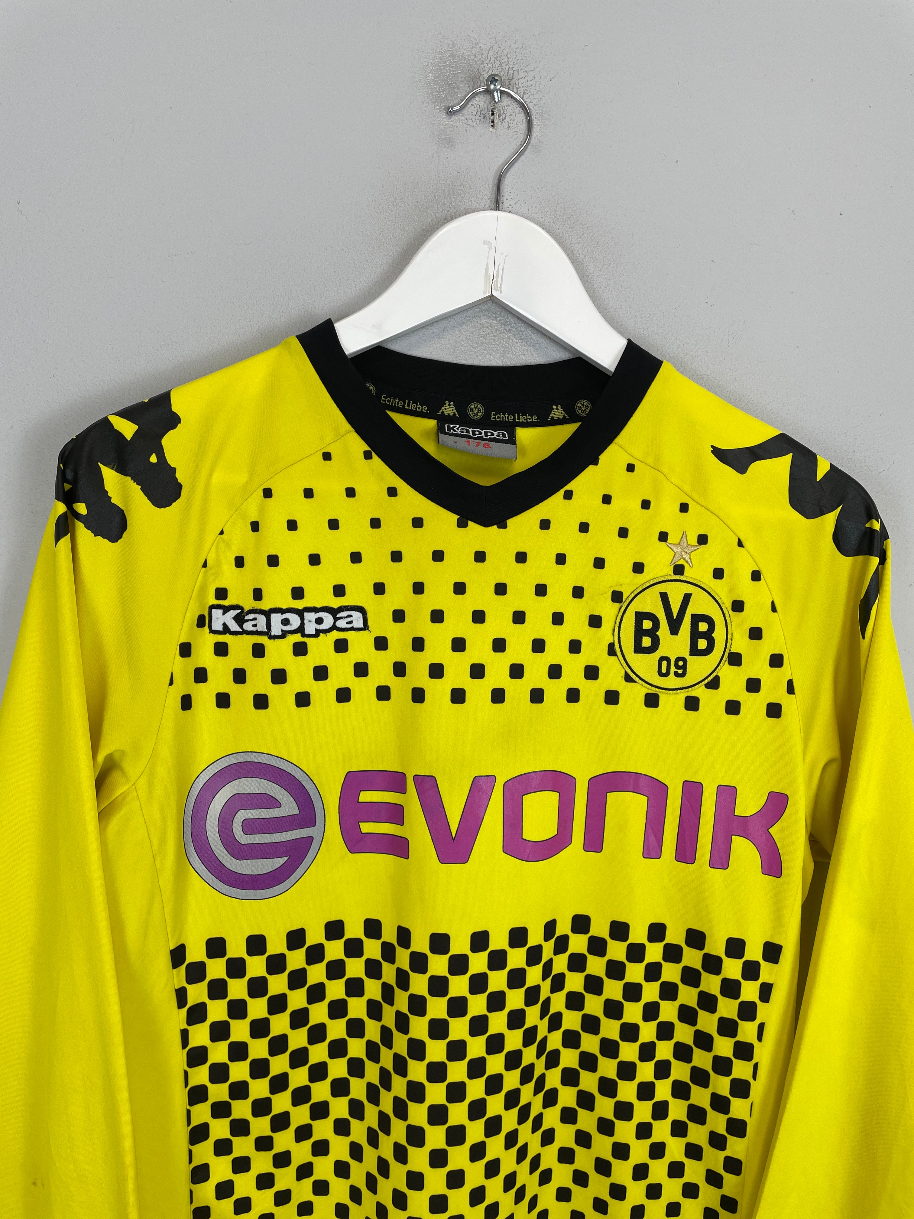 Shop 2011/12 DORTMUND LEWANDOWSKI #9 L/S HOME SHIRT (S) KAPPA, classic football shirts, vintage football shirts & retro soccer jerseys at Cult Kits