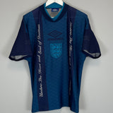 Shop 1994/96 ENGLAND TRAINING SHIRT (M) UMBRO, classic football shirts, vintage football shirts & retro soccer jerseys at Cult Kits