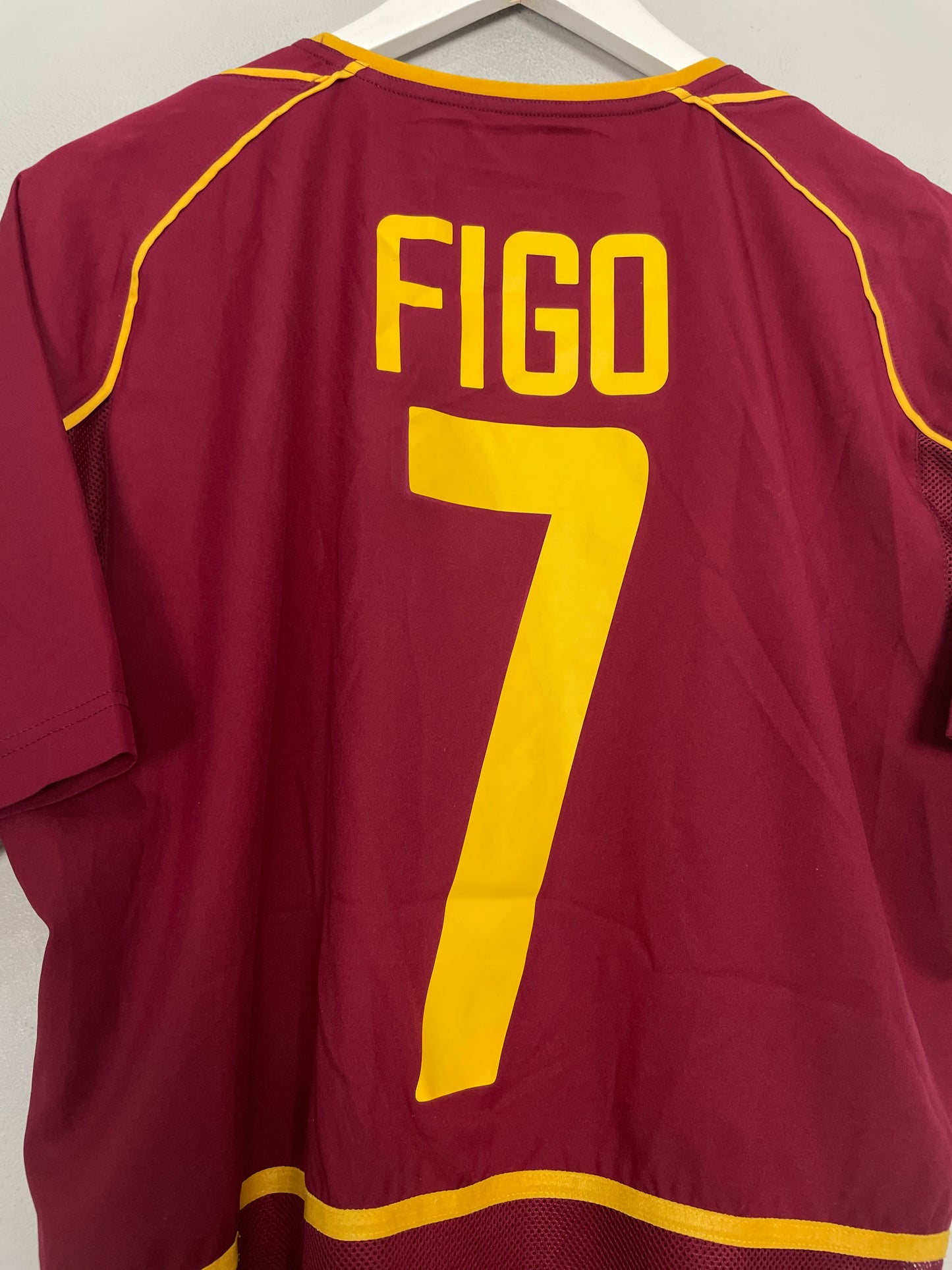 2002/04 PORTUGAL FIGO #7 *PLAYER ISSUE* HOME SHIRT (M) NIKE