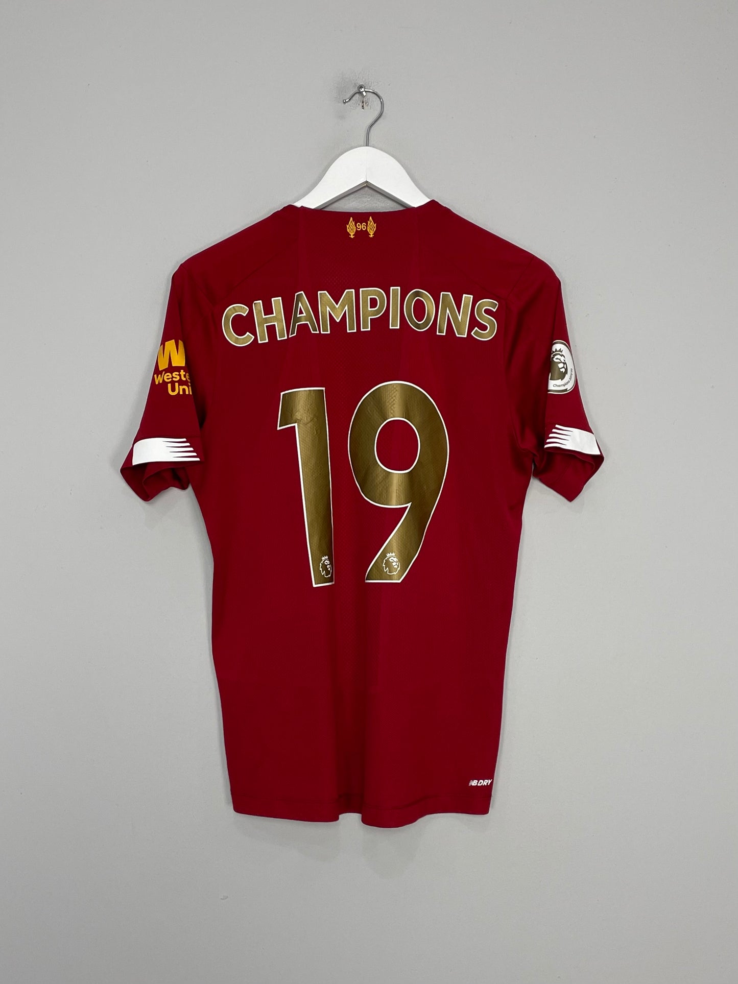 2019/20 LIVERPOOL CHAMPIONS #19 HOME SHIRT (S) NEW BALANCE