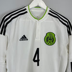 Shop 2014/15 MEXICO R.MARQUEZ #4 L/S AWAY SHIRT (M) ADIDAS, classic football shirts, vintage football shirts & retro soccer jerseys at Cult Kits