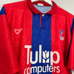 Shop 1992/93 CRYSTAL PALACE HOME SHIRT (L) RIBERO, classic football shirts, vintage football shirts & retro soccer jerseys at Cult Kits