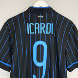 Shop 2014/15 INTER MILAN ICARDI #9 HOME SHIRT (M) NIKE, classic football shirts, vintage football shirts & retro soccer jerseys at Cult Kits
