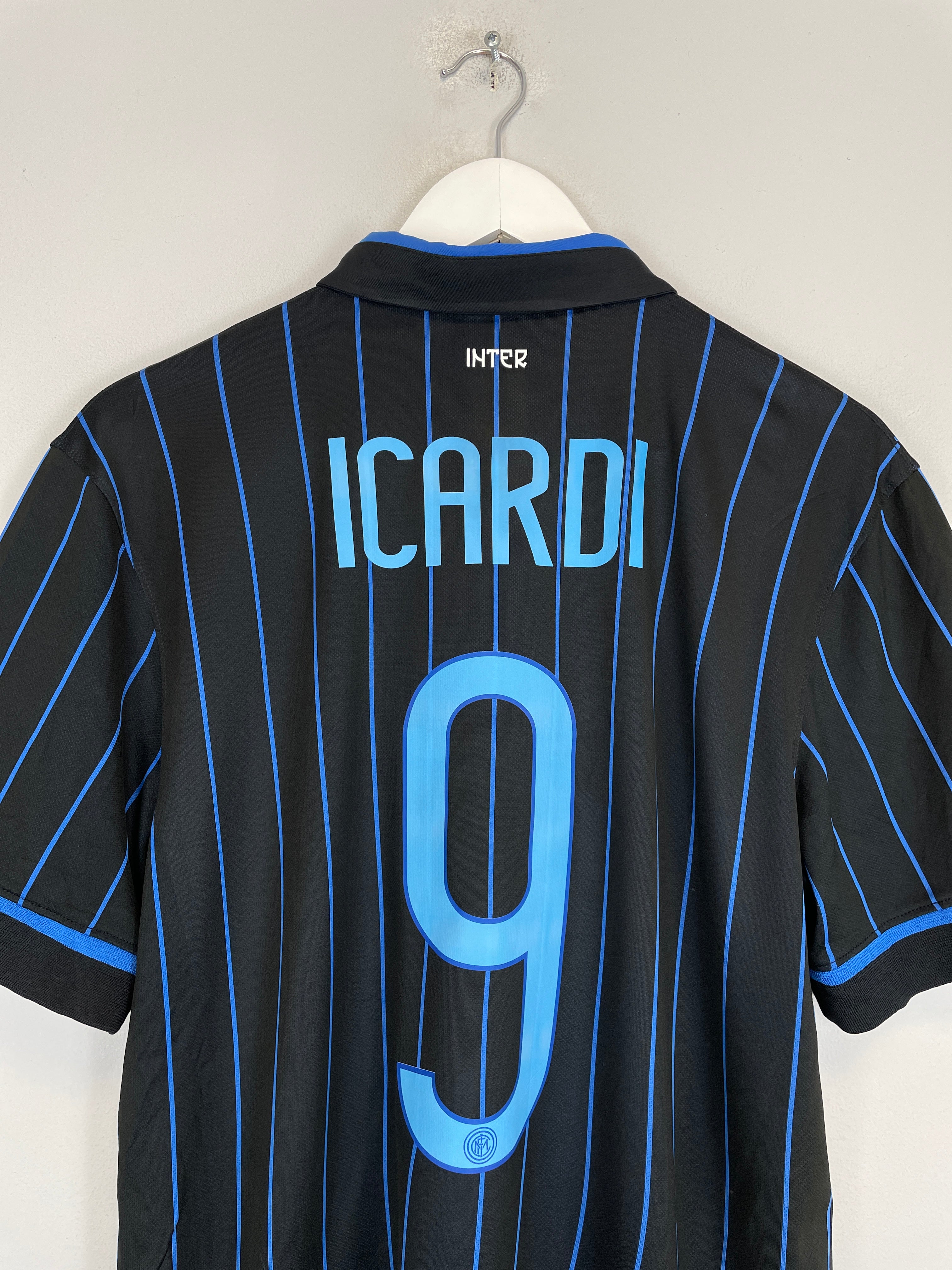 Shop 2014/15 INTER MILAN ICARDI #9 HOME SHIRT (M) NIKE, classic football shirts, vintage football shirts & retro soccer jerseys at Cult Kits