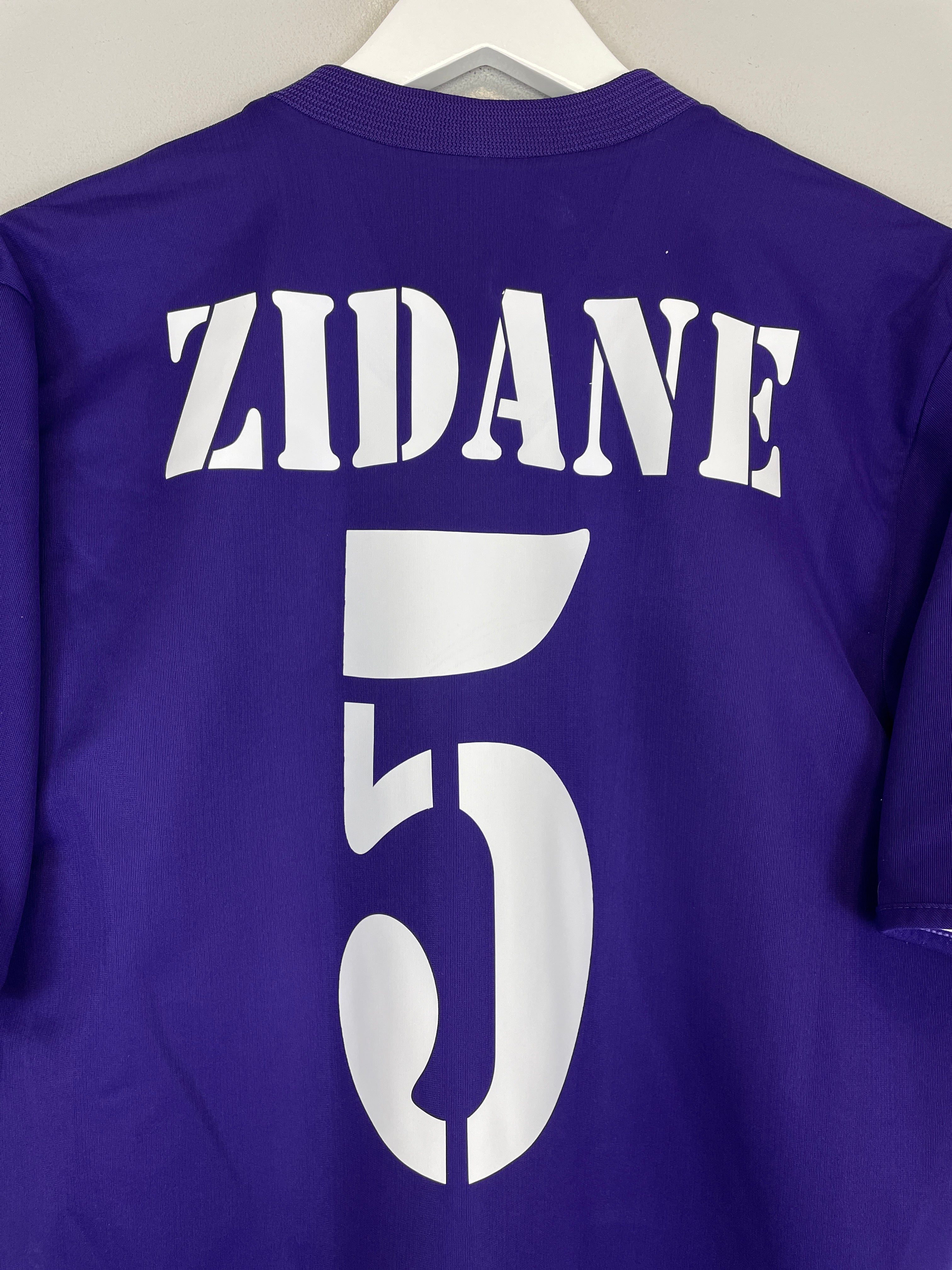 Shop 2001/02 REAL MADRID ZIDANE #5 *CENTENARY* THIRD SHIRT (L) ADIDAS, classic football shirts, vintage football shirts & retro soccer jerseys at Cult Kits