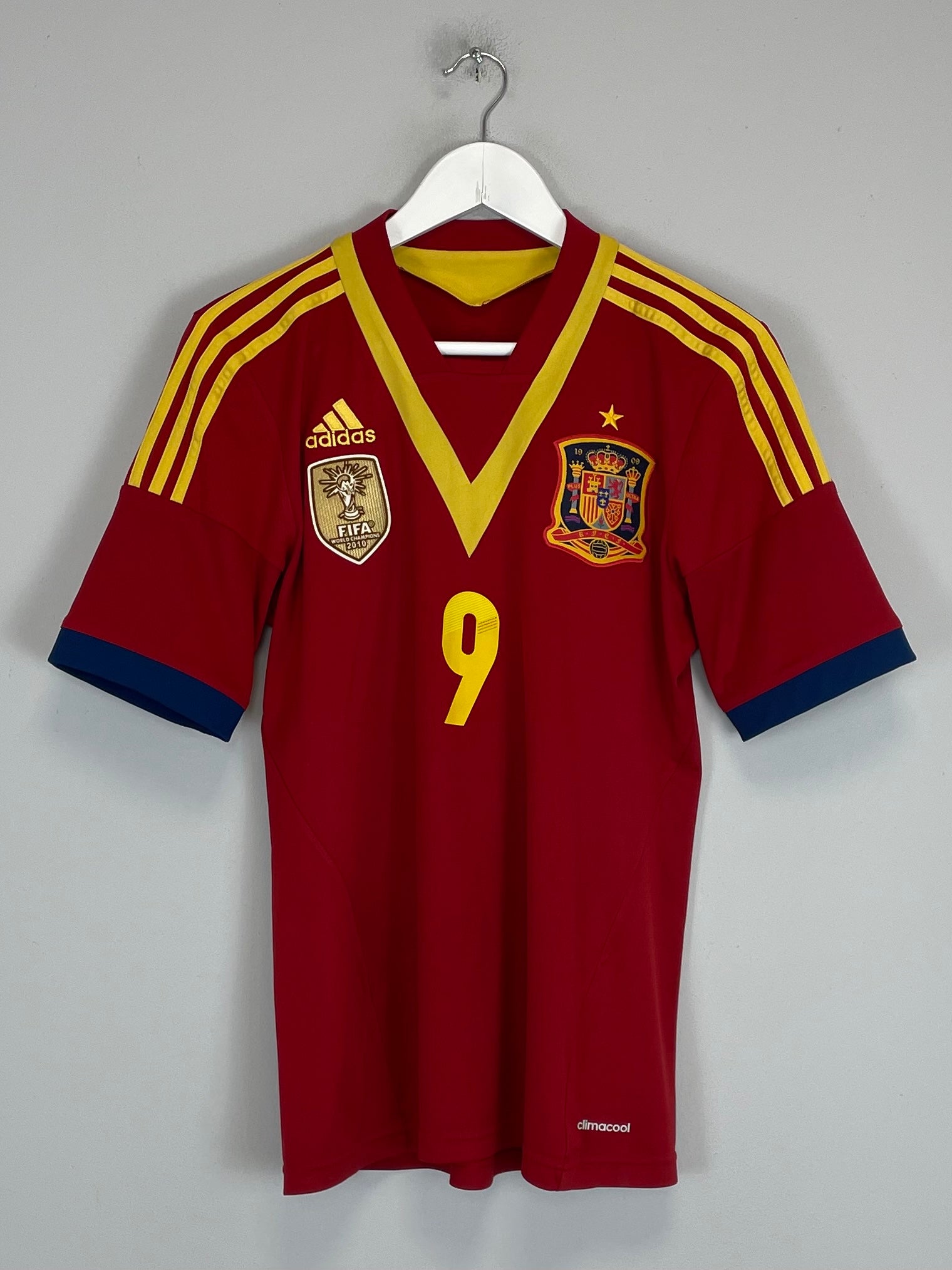 Shop 2013/14 SPAIN TORRES #9 HOME SHIRT (S) ADIDAS, classic football shirts, vintage football shirts & retro soccer jerseys at Cult Kits