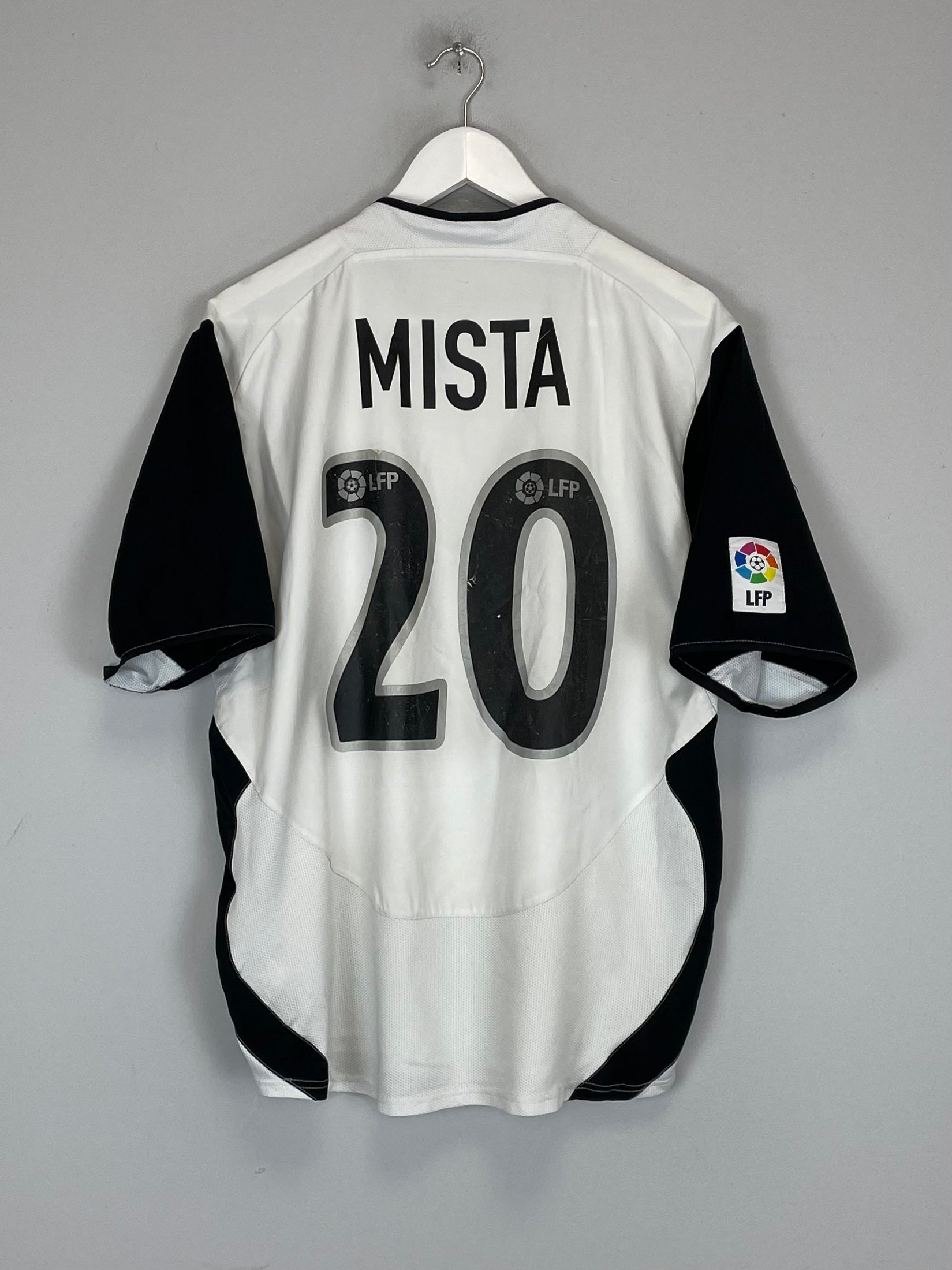 Shop 2003/04 VALENCIA MISTA #20 HOME SHIRT (L) NIKE, classic football shirts, vintage football shirts & retro soccer jerseys at Cult Kits