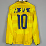Shop 2003/04 INTER MILAN ADRIANO #10 L/S AWAY SHIRT (S) NIKE, classic football shirts, vintage football shirts & retro soccer jerseys at Cult Kits