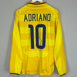 Shop 2003/04 INTER MILAN ADRIANO #10 L/S AWAY SHIRT (S) NIKE, classic football shirts, vintage football shirts & retro soccer jerseys at Cult Kits