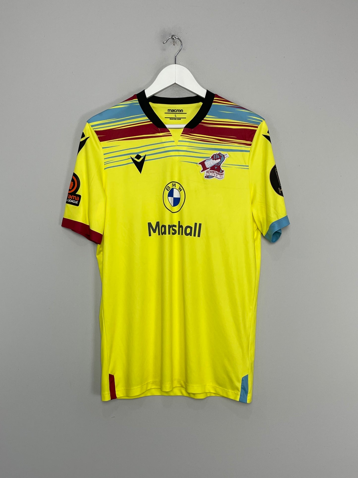 2022/23 SCUNTHORPE UNITED NTHLE #24 AWAY SHIRT (L) MACRON