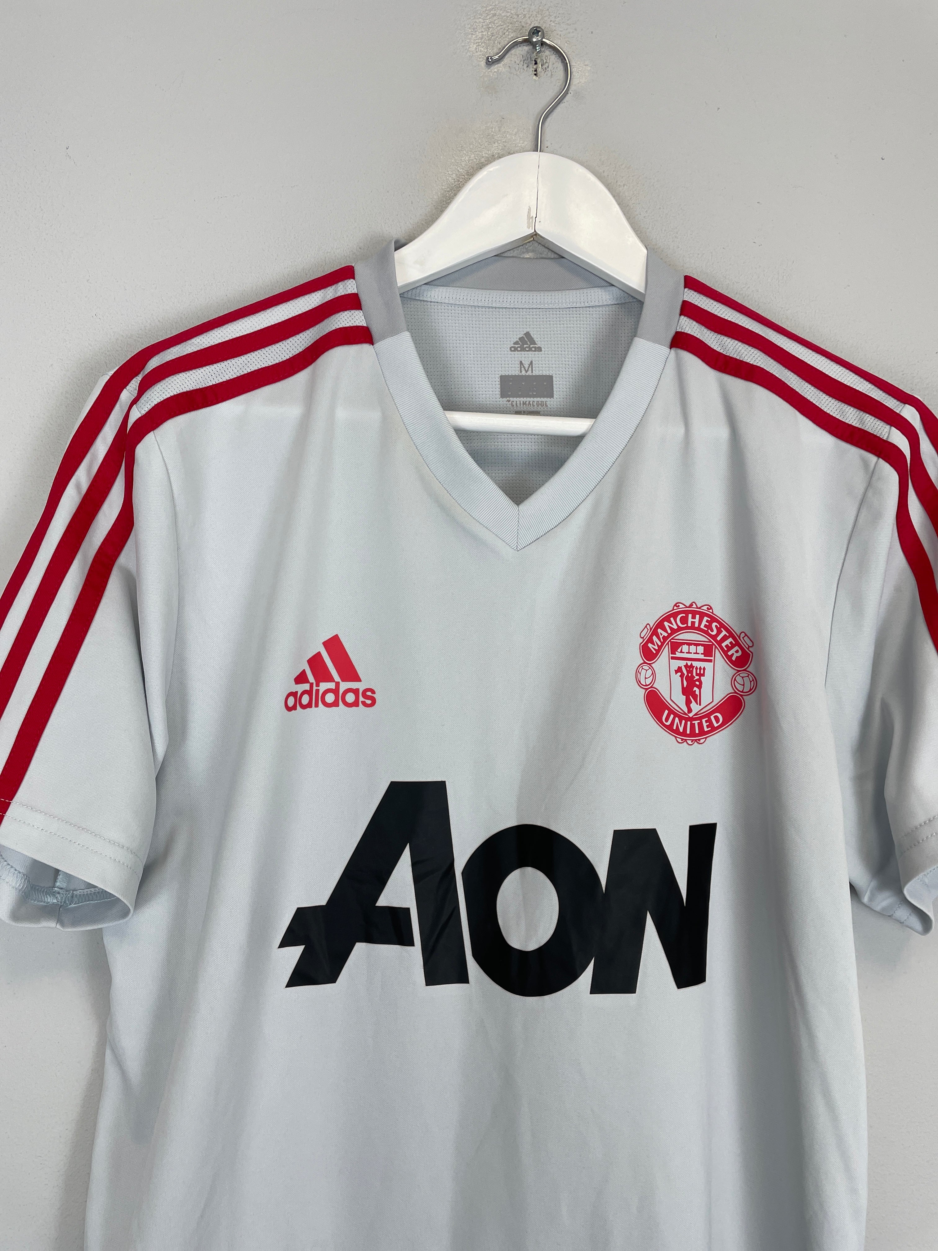 Shop 2018/19 MANCHESTER UNITED TRAINING SHIRT (M) ADIDAS, classic football shirts, vintage football shirts & retro soccer jerseys at Cult Kits