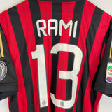 Shop 2013/14 AC MILAN RAMI #13 *PLAYER ISSUE* HOME SHIRT (XL) ADIDAS, classic football shirts, vintage football shirts & retro soccer jerseys at Cult Kits