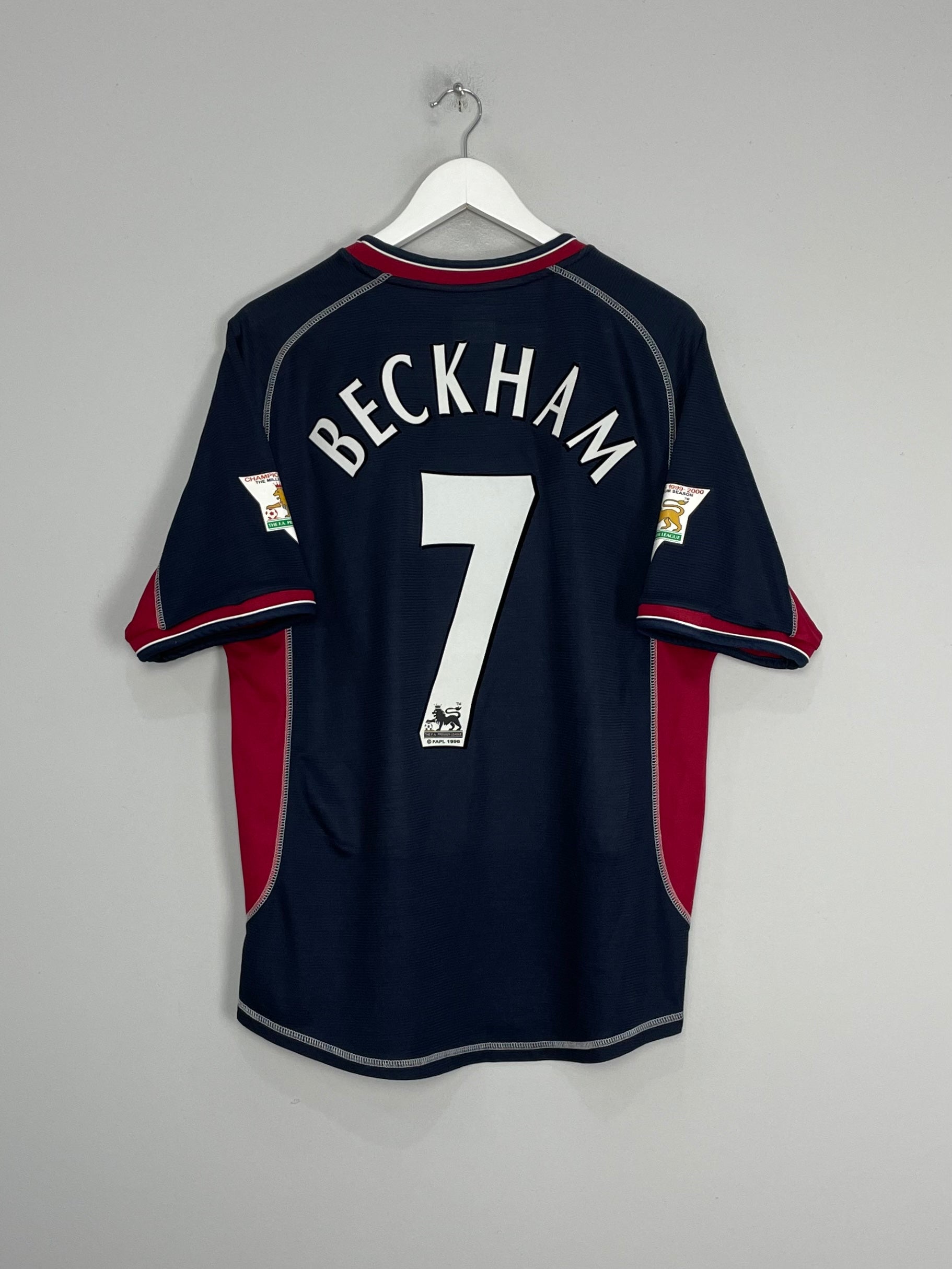 2000/01 MANCHESTER UNITED BECKHAM #7 THIRD SHIRT (L) UMBRO