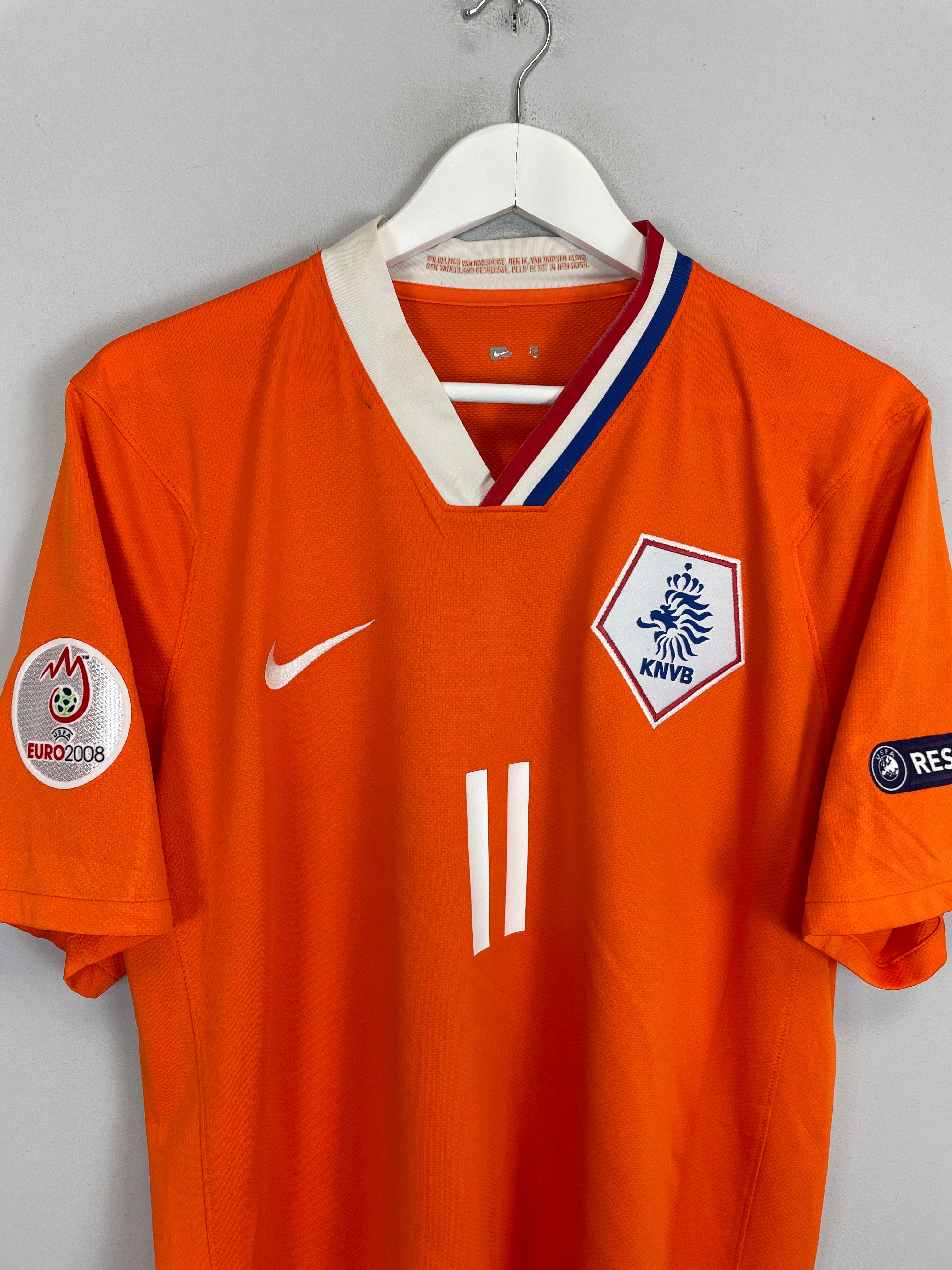 Shop 2008/10 NETHERLANDS ROBBEN #11 HOME SHIRT (XL) NIKE, classic football shirts, vintage football shirts & retro soccer jerseys at Cult Kits