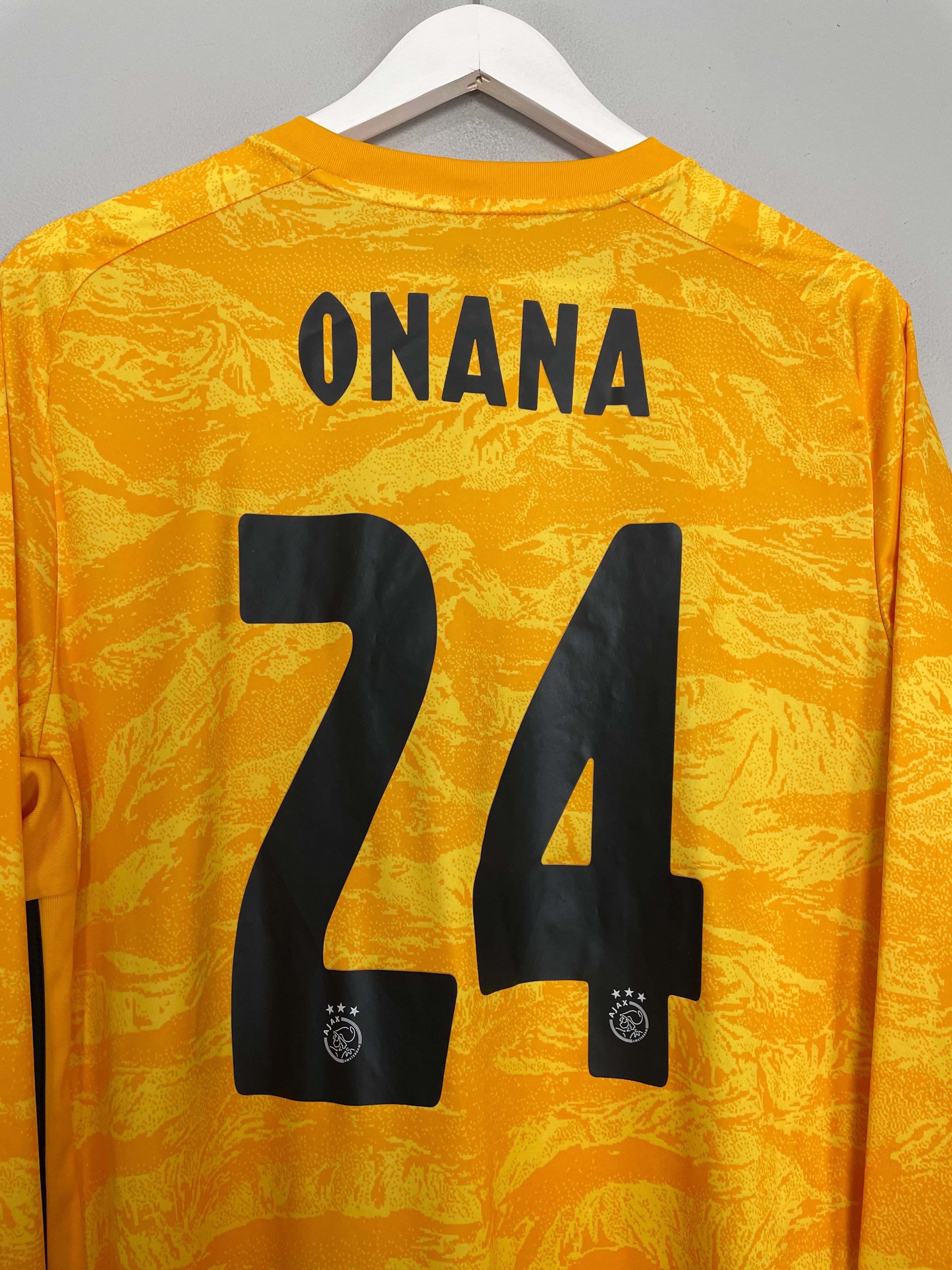 Shop 2019/20 AJAX ONANA #24 GK SHIRT (L) ADIDAS, classic football shirts, vintage football shirts & retro soccer jerseys at Cult Kits