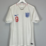 Shop 2018 ENGLAND KANE #9 HOME SHIRT (M) NIKE, classic football shirts, vintage football shirts & retro soccer jerseys at Cult Kits