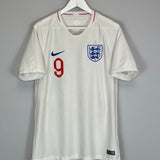 Shop 2018 ENGLAND KANE #9 HOME SHIRT (M) NIKE, classic football shirts, vintage football shirts & retro soccer jerseys at Cult Kits