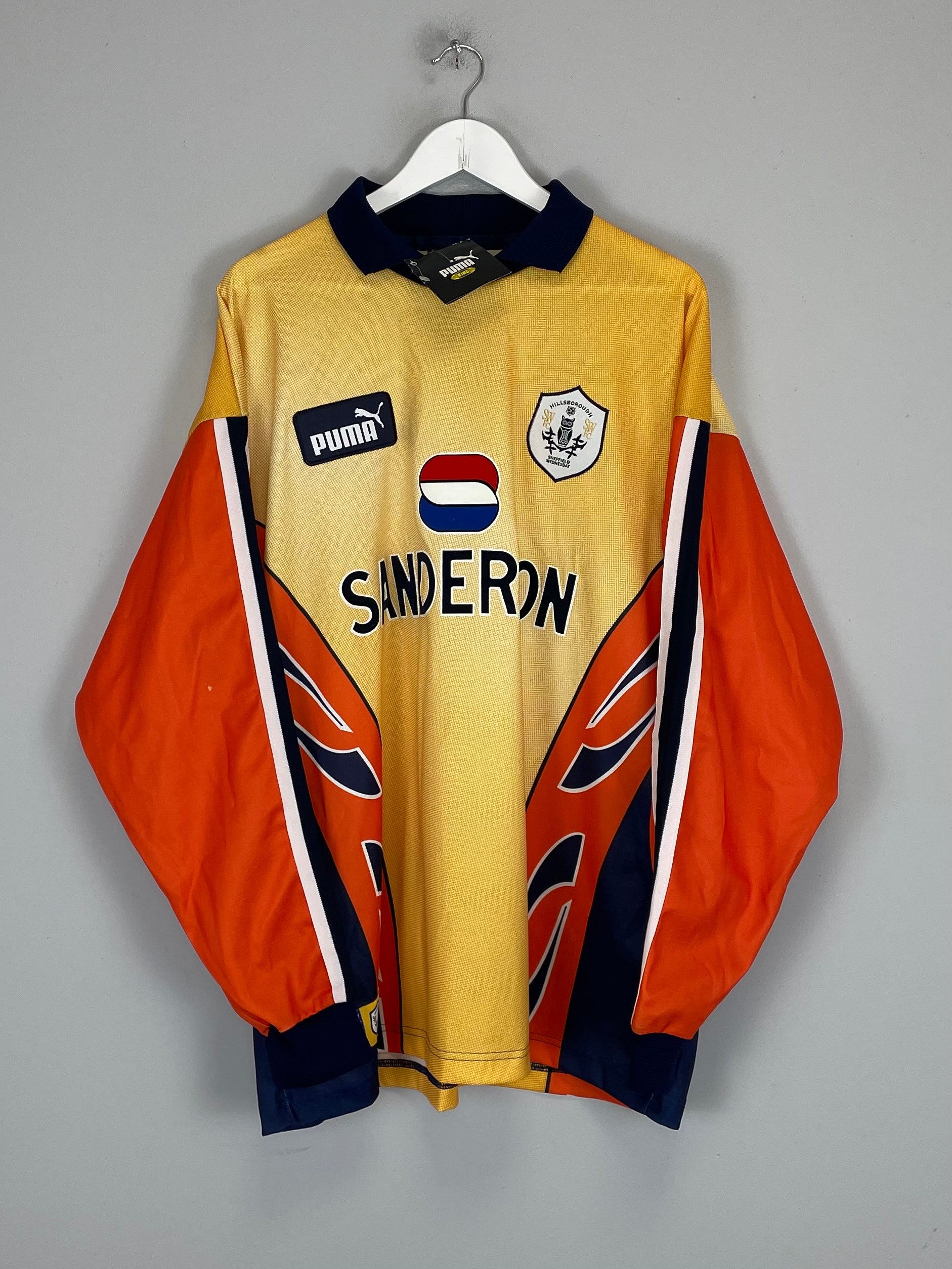 Shop 1997/98 SHEFFIELD WEDNESDAY PRESSMAN #1 *BNWT* GK SHIRT (XL) PUMA, classic football shirts, vintage football shirts & retro soccer jerseys at Cult Kits