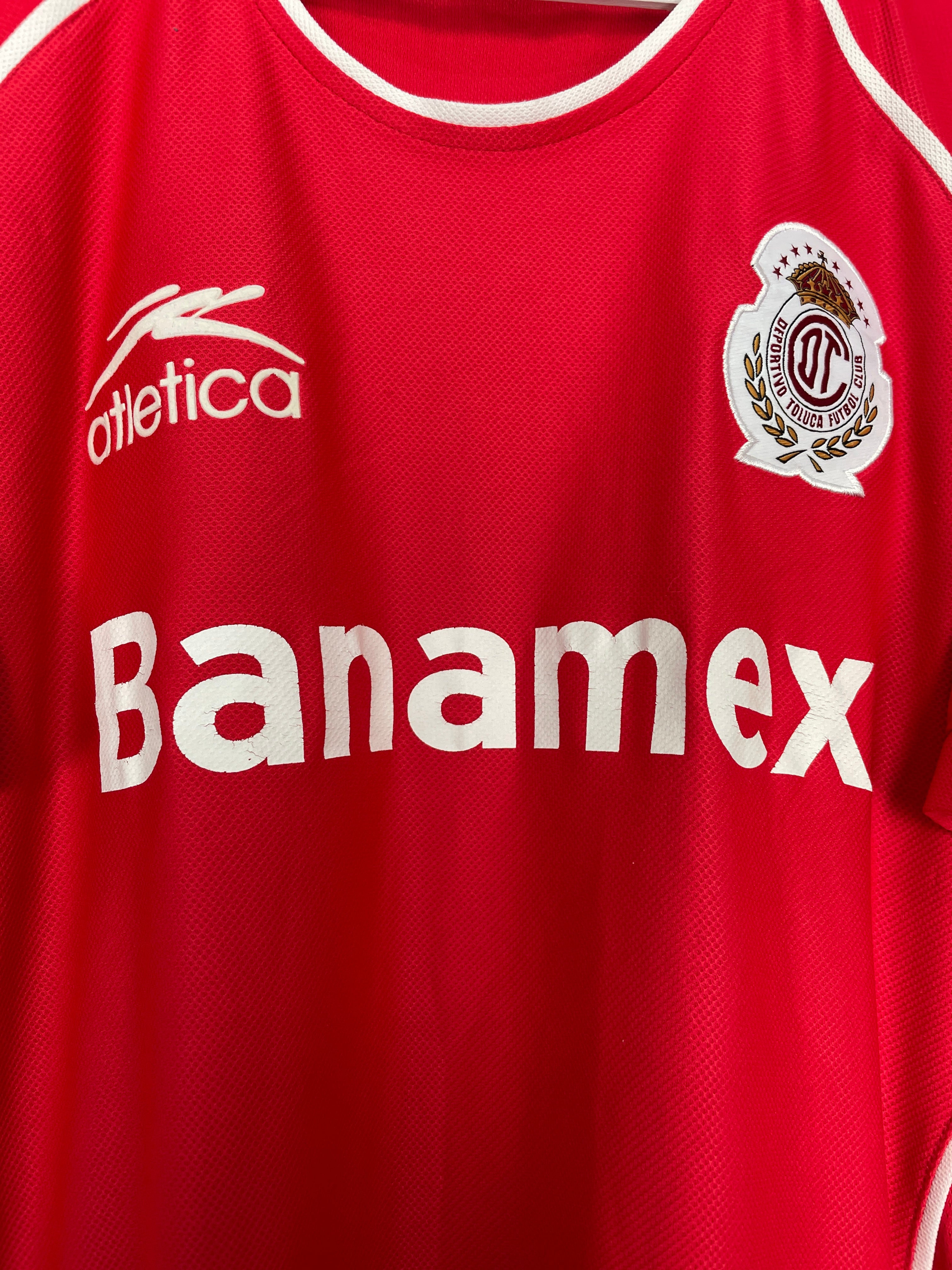 Shop 2006/07 TOLUCA HOME SHIRT (XL) ATLETICA, classic football shirts, vintage football shirts & retro soccer jerseys at Cult Kits