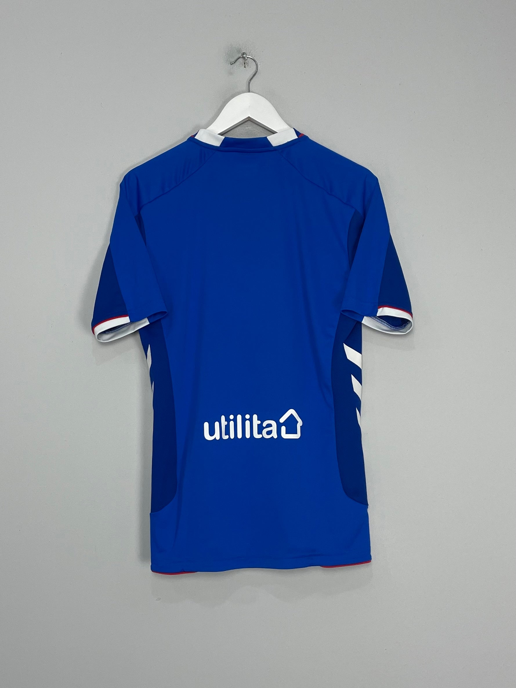 Shop 2018/19 RANGERS HOME SHIRT (S) HUMMEL, classic football shirts, vintage football shirts & retro soccer jerseys at Cult Kits