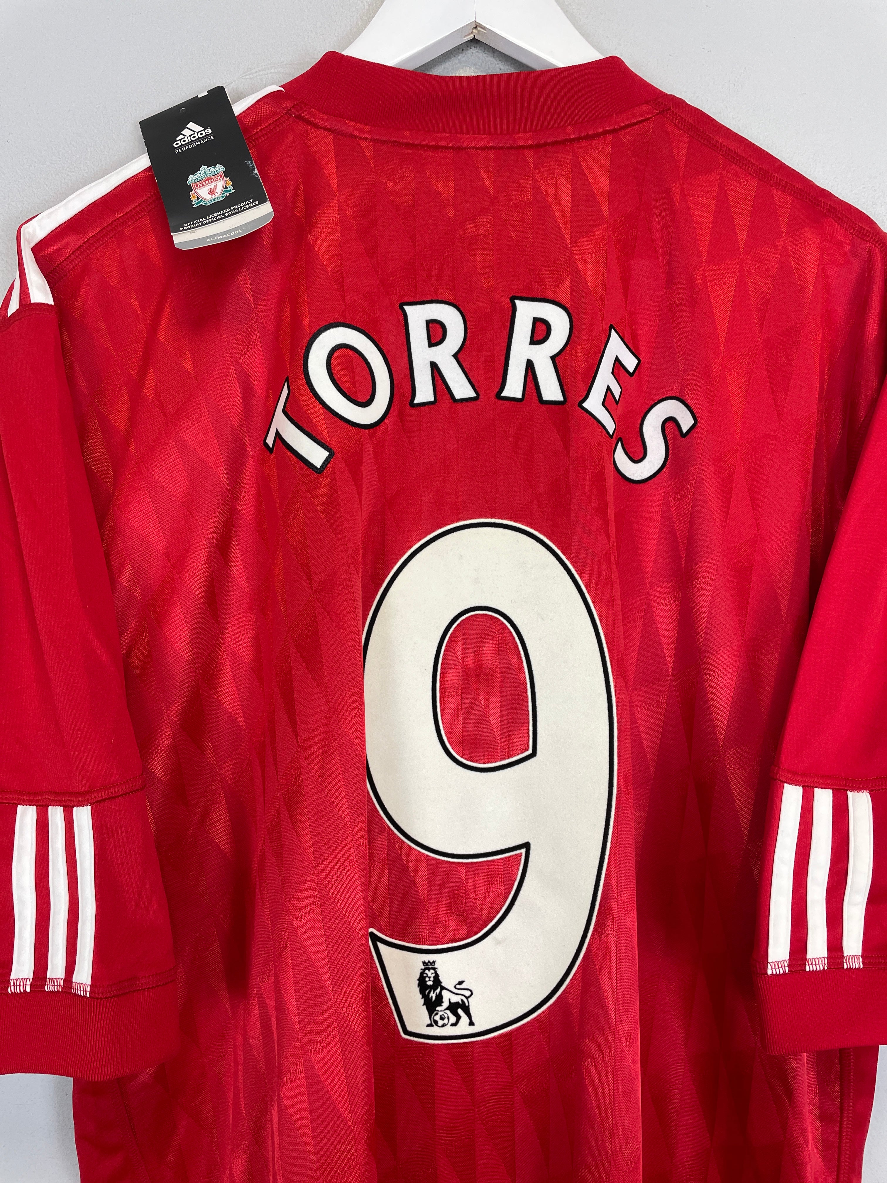 Shop 2010/12 LIVERPOOL TORRES #9 *BNWT* HOME SHIRT (XXL) ADIDAS, classic football shirts, vintage football shirts & retro soccer jerseys at Cult Kits