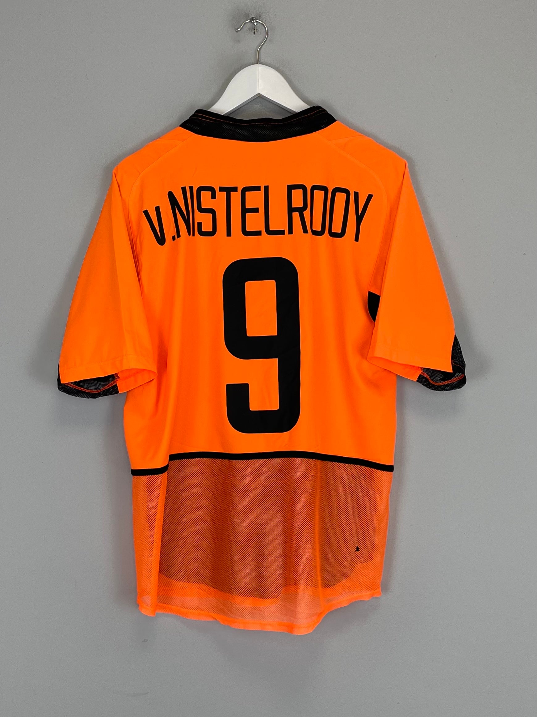Shop 2002/04 NETHERLANDS V.NISTELROOY #9 *PLAYER ISSUE* HOME SHIRT (M) NIKE, classic football shirts, vintage football shirts & retro soccer jerseys at Cult Kits