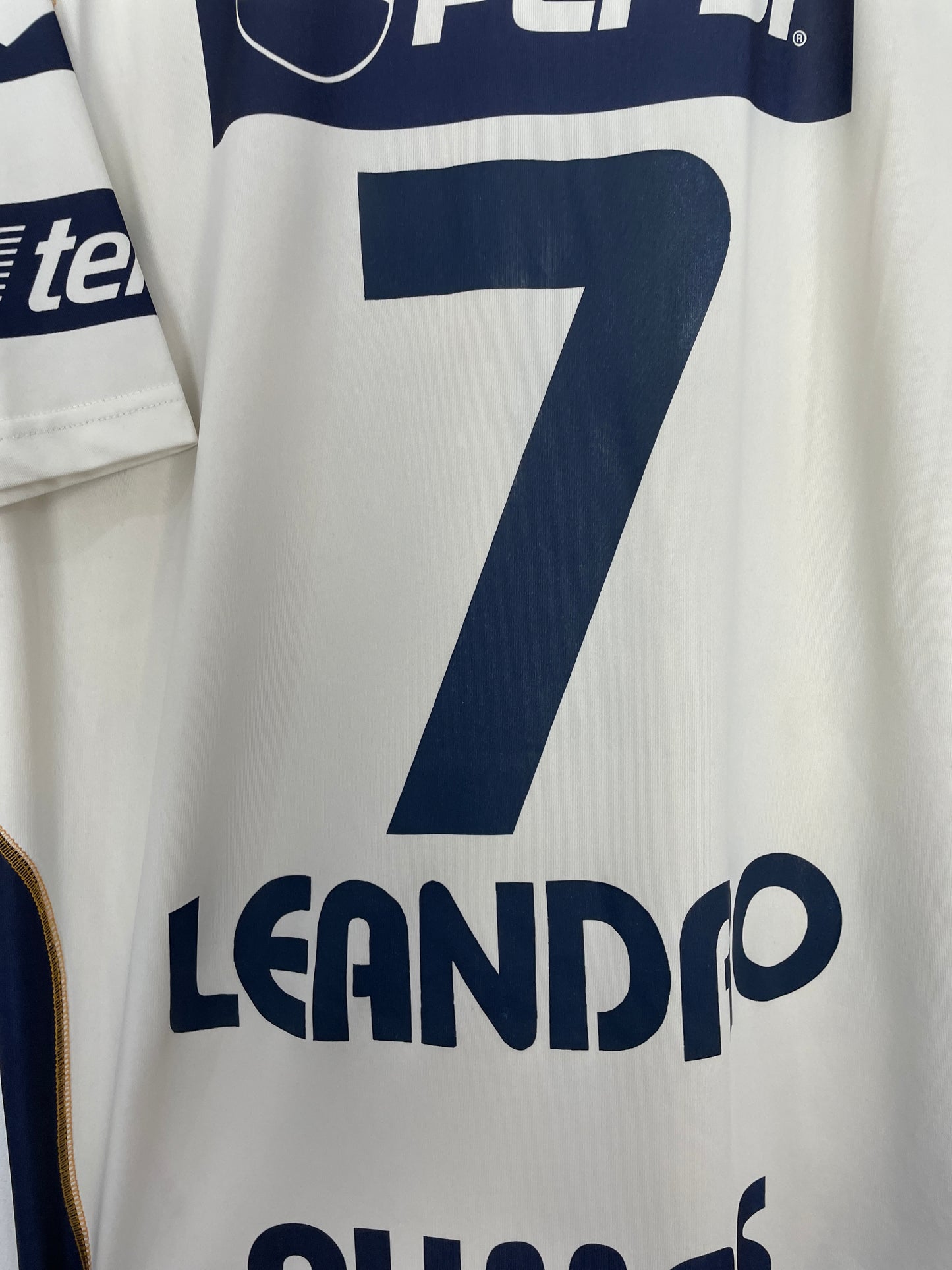 2002/03 UNAM PUMAS LEANDRO #7 HOME SHIRT (XL) LOTTO