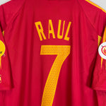 Shop 2004/06 SPAIN RAUL #7 HOME SHIRT (XL) ADIDAS, classic football shirts, vintage football shirts & retro soccer jerseys at Cult Kits