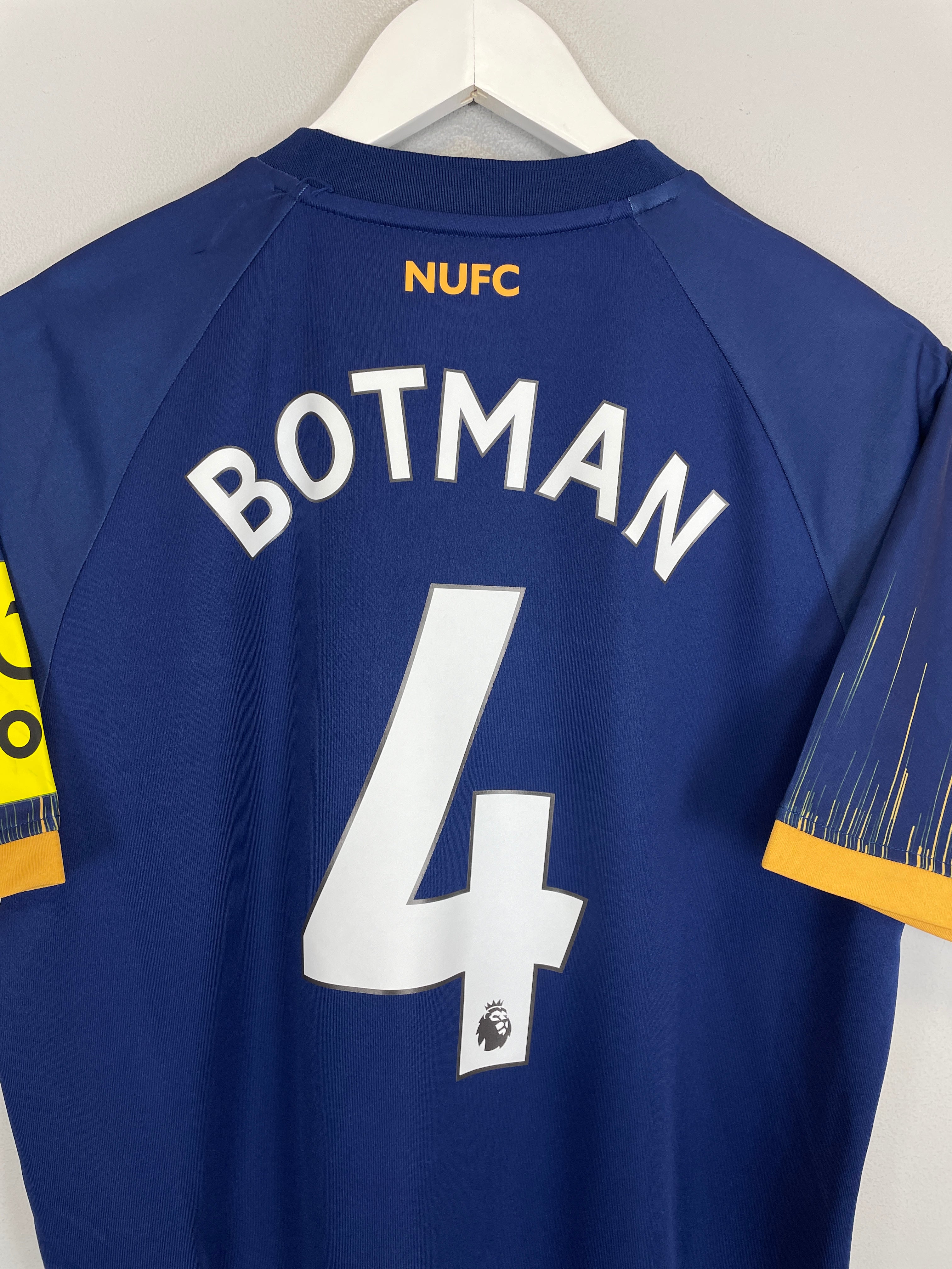 Shop 2022/23 NEWCASTLE UNITED BOTMAN #4 AWAY SHIRT (L) CASTORE, classic football shirts, vintage football shirts & retro soccer jerseys at Cult Kits