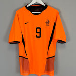 Shop 2002/04 NETHERLANDS V.NISTELROOY #9 *PLAYER ISSUE* HOME SHIRT (M) NIKE, classic football shirts, vintage football shirts & retro soccer jerseys at Cult Kits