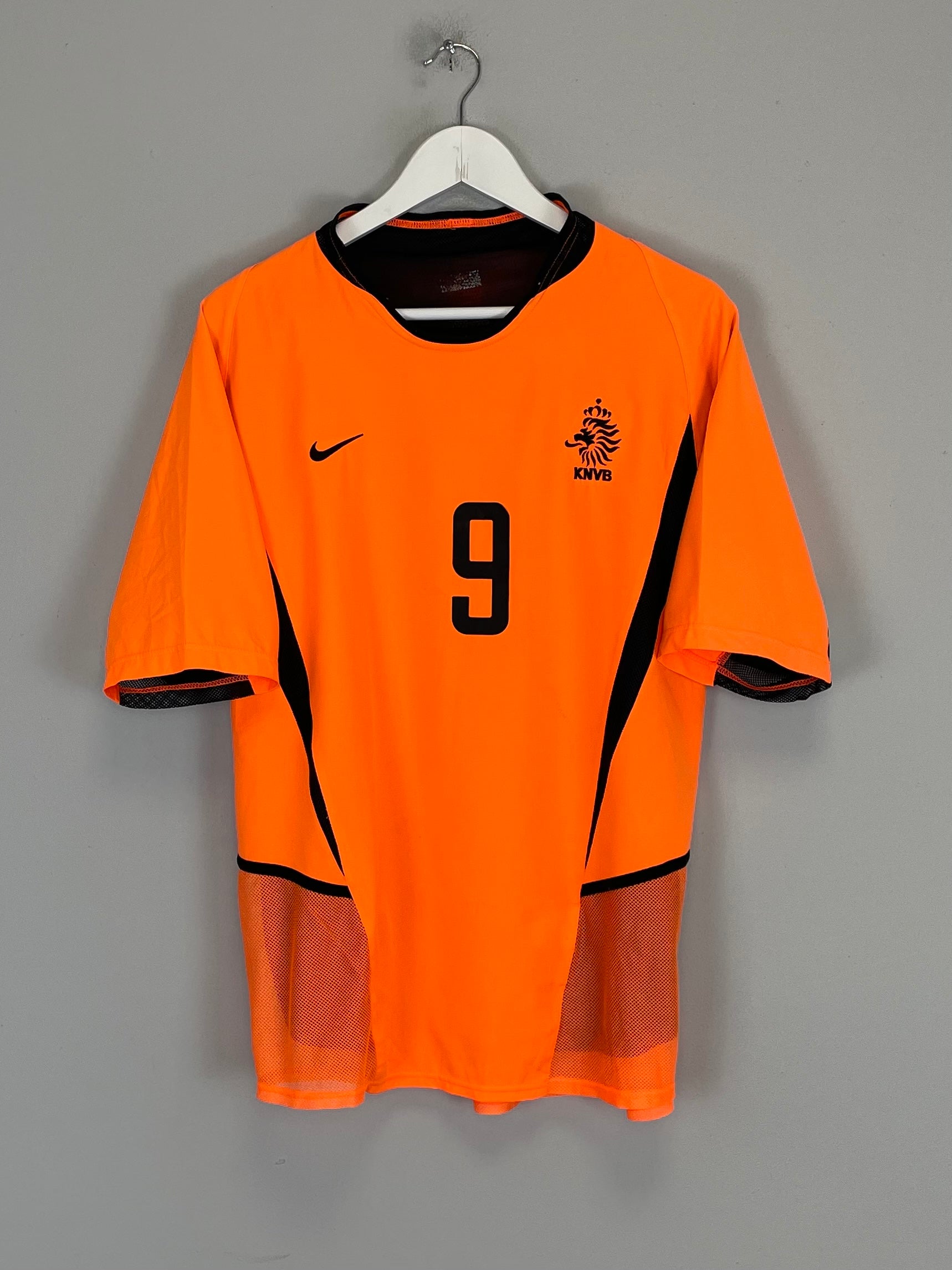 Shop 2002/04 NETHERLANDS V.NISTELROOY #9 *PLAYER ISSUE* HOME SHIRT (M) NIKE, classic football shirts, vintage football shirts & retro soccer jerseys at Cult Kits