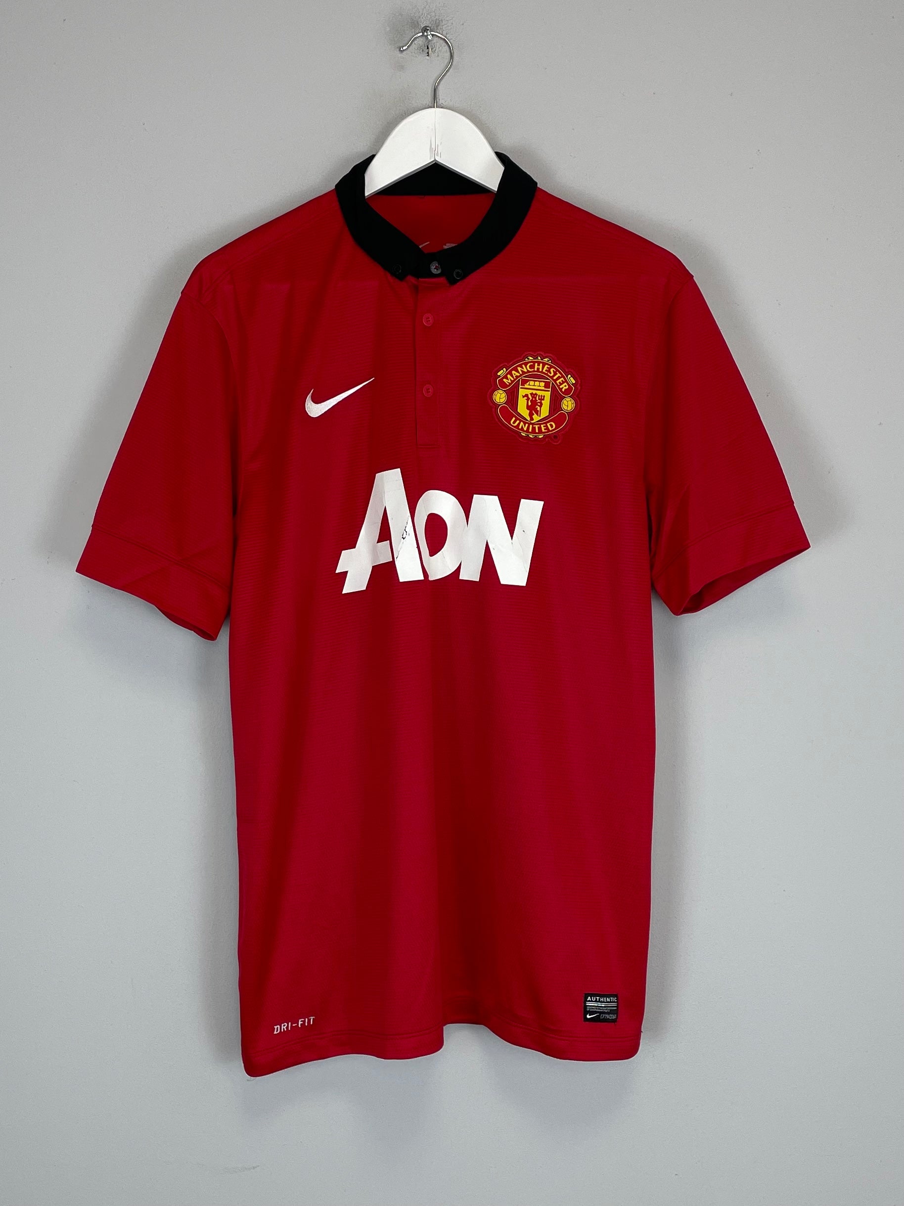 Shop 2013/14 MANCHESTER UNITED V.PERSIE #20 HOME SHIRT (L) NIKE, classic football shirts, vintage football shirts & retro soccer jerseys at Cult Kits