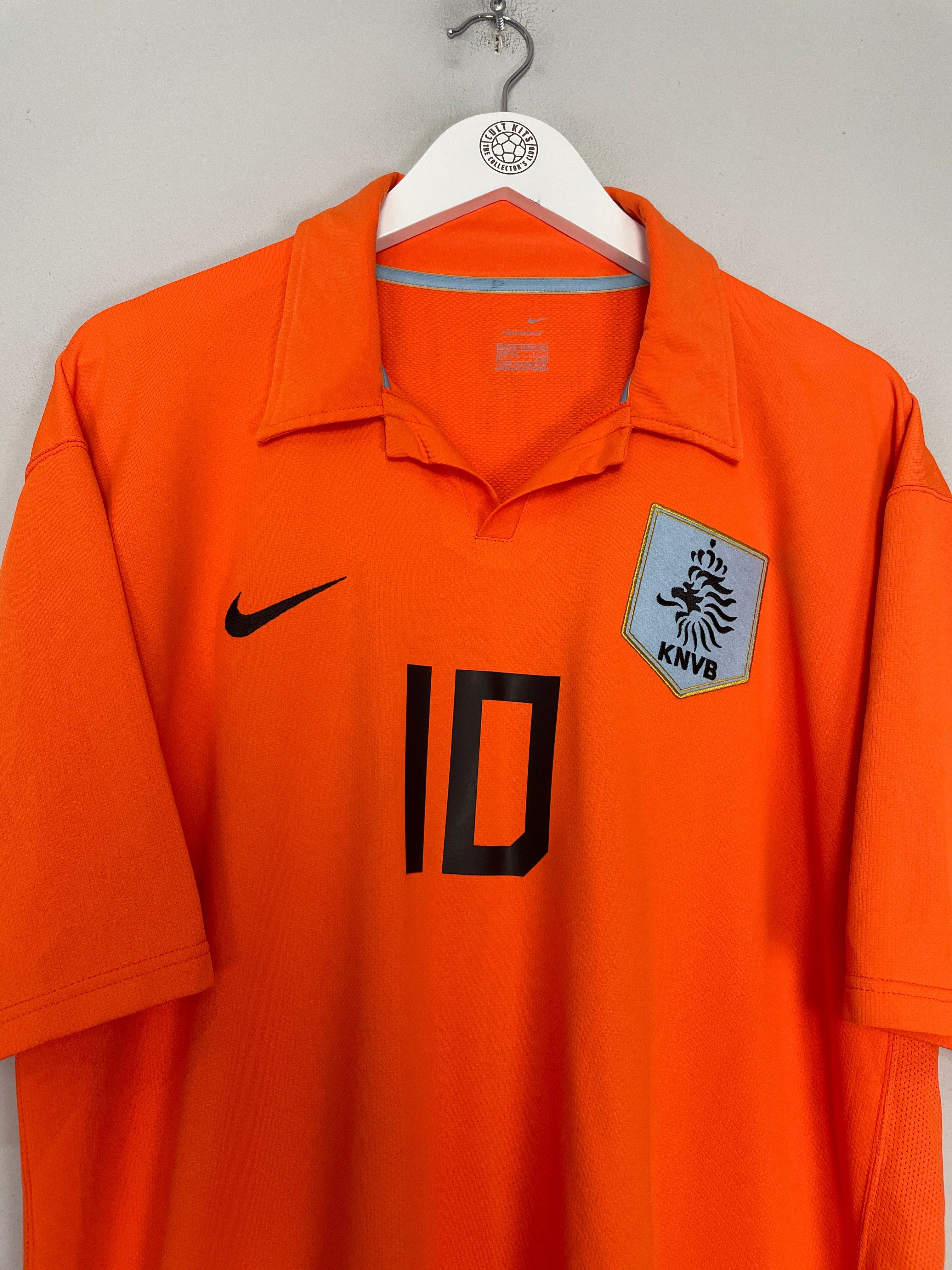 Shop 2006/08 NETHERLANDS VAN DER VAART #10 HOME SHIRT (XXL) NIKE, classic football shirts, vintage football shirts & retro soccer jerseys at Cult Kits