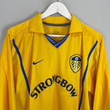 Shop 2000/02 LEEDS UNITED KEWELL #10 L/S AWAY SHIRT (L) NIKE, classic football shirts, vintage football shirts & retro soccer jerseys at Cult Kits