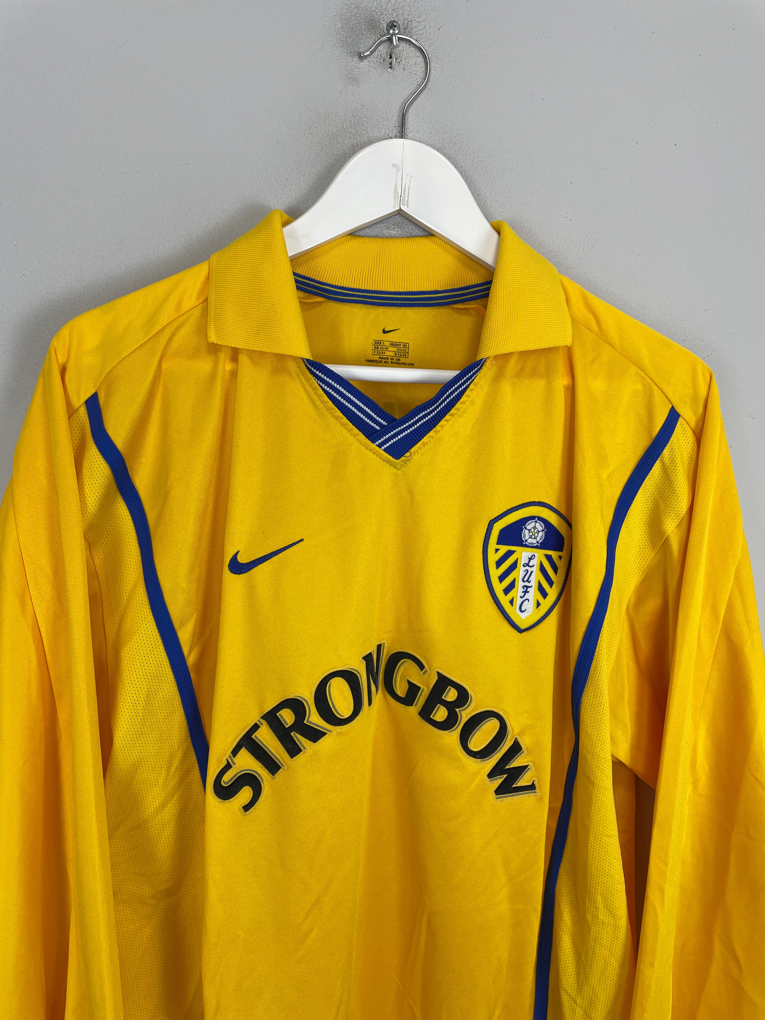 Shop 2000/02 LEEDS UNITED KEWELL #10 L/S AWAY SHIRT (L) NIKE, classic football shirts, vintage football shirts & retro soccer jerseys at Cult Kits