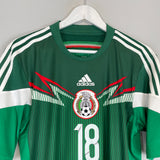 Shop 2014/15 MEXICO A.GUARDADO #18 HOME SHIRT (M) ADIDAS, classic football shirts, vintage football shirts & retro soccer jerseys at Cult Kits