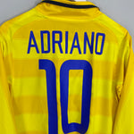 Shop 2003/04 INTER MILAN ADRIANO #10 L/S AWAY SHIRT (S) NIKE, classic football shirts, vintage football shirts & retro soccer jerseys at Cult Kits