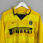 Shop 2003/04 INTER MILAN ADRIANO #10 L/S AWAY SHIRT (S) NIKE, classic football shirts, vintage football shirts & retro soccer jerseys at Cult Kits