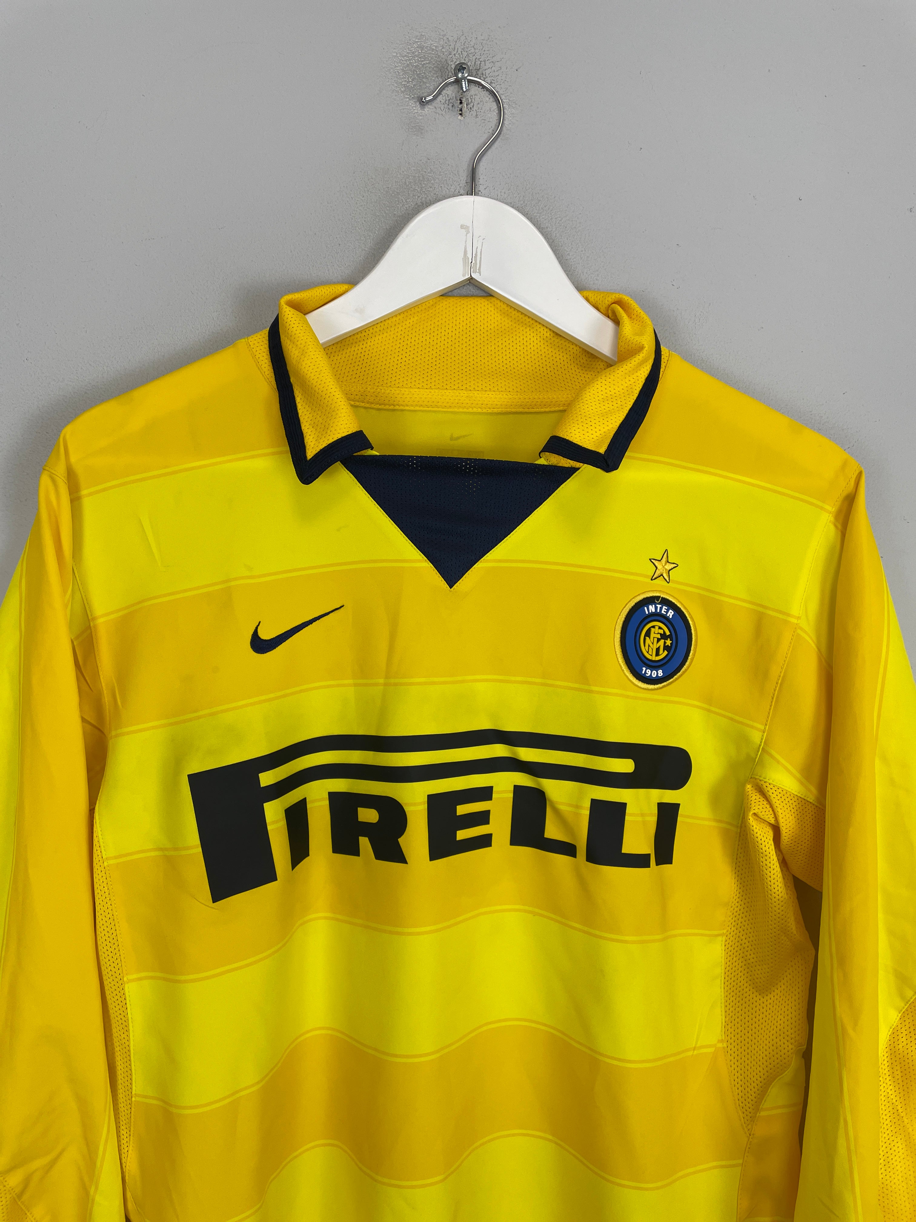 Shop 2003/04 INTER MILAN ADRIANO #10 L/S AWAY SHIRT (S) NIKE, classic football shirts, vintage football shirts & retro soccer jerseys at Cult Kits
