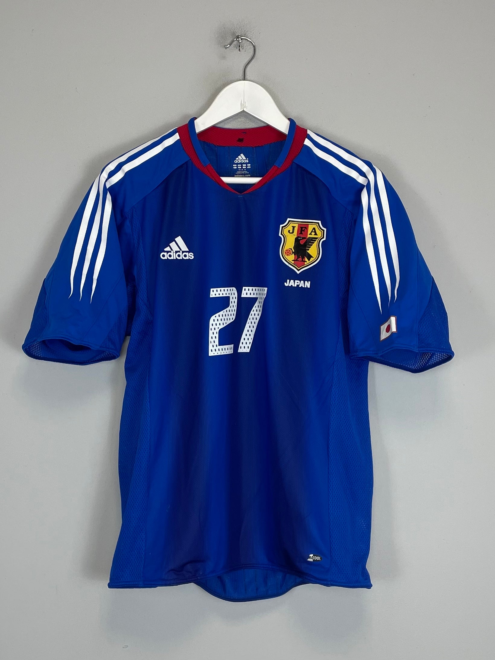 Shop 2004/05 JAPAN T.TANAKA #27 *PLAYER ISSUE* HOME SHIRT (S) ADIDAS, classic football shirts, vintage football shirts & retro soccer jerseys at Cult Kits