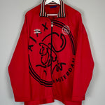 Shop 1995/96 AJAX TRACK JACKET (XL) UMBRO, classic football shirts, vintage football shirts & retro soccer jerseys at Cult Kits