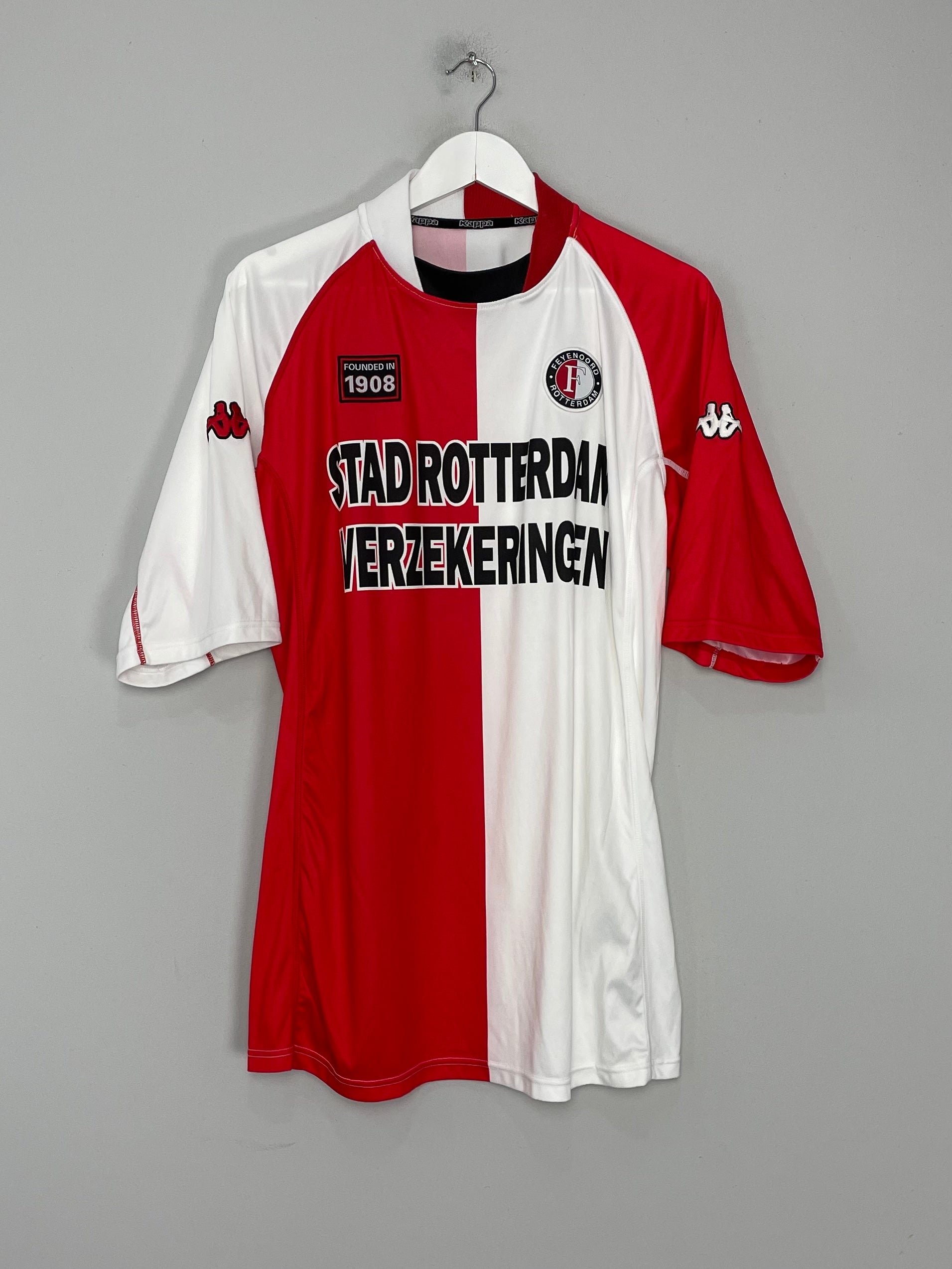 Shop 2002/03 FEYENOORD HOME SHIRT (XXL) KAPPA, classic football shirts, vintage football shirts & retro soccer jerseys at Cult Kits