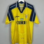 Shop 1996/98 LAZIO NEDVED #18 AWAY SHIRT (XL) UMBRO, classic football shirts, vintage football shirts & retro soccer jerseys at Cult Kits