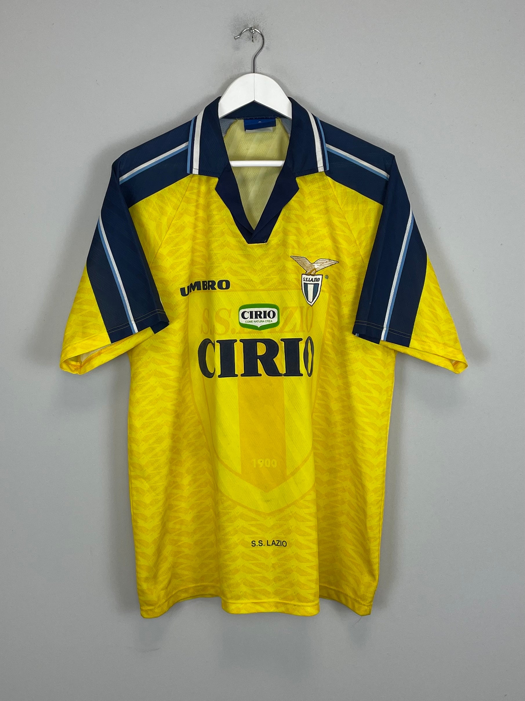 Shop 1996/98 LAZIO NEDVED #18 AWAY SHIRT (XL) UMBRO, classic football shirts, vintage football shirts & retro soccer jerseys at Cult Kits