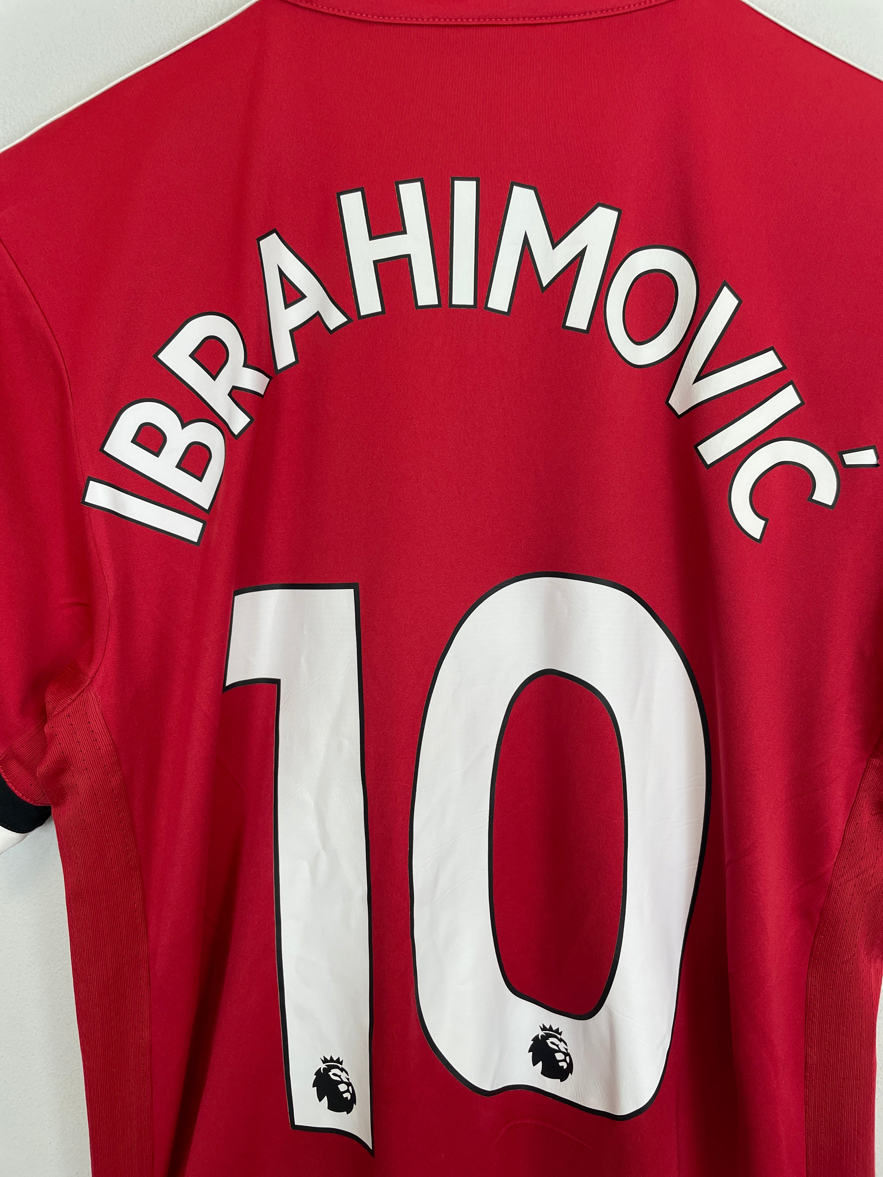 Shop 2017/18 MANCHESTER UNITED IBRAHIMOVIC #10 HOME SHIRT (S) ADIDAS, classic football shirts, vintage football shirts & retro soccer jerseys at Cult Kits