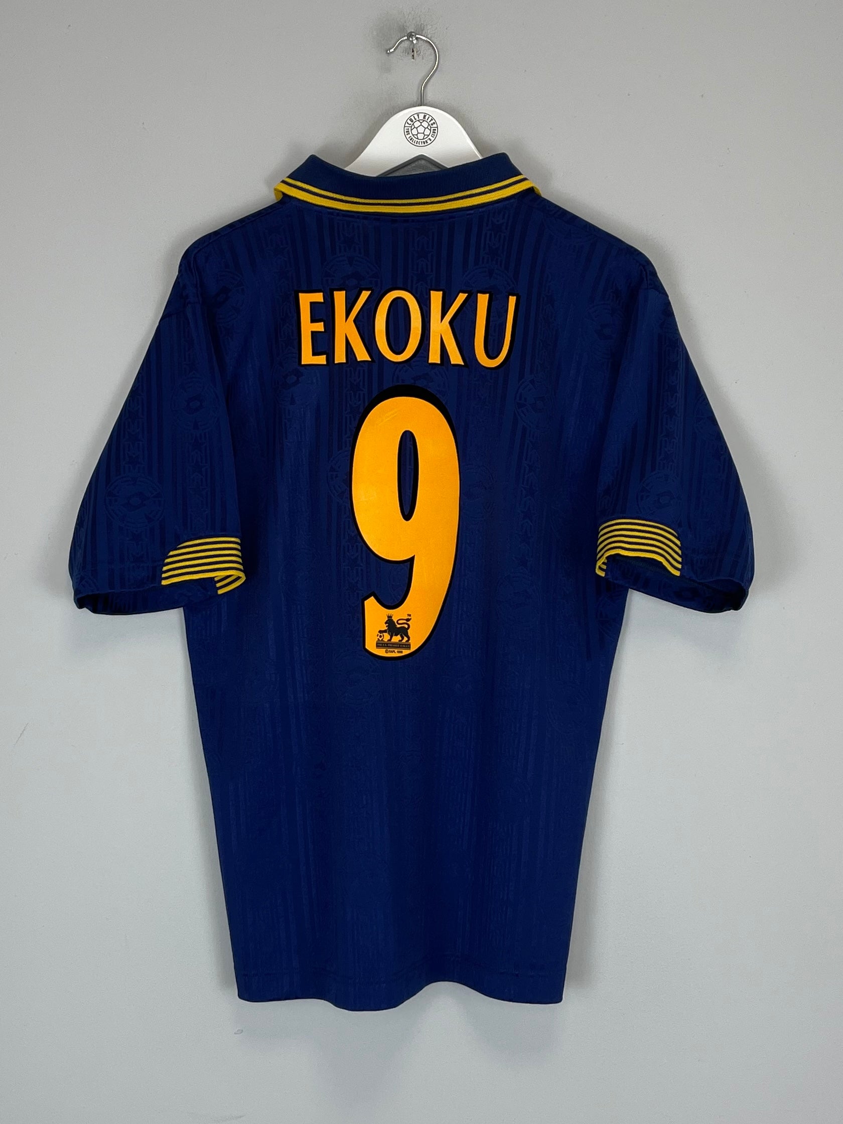 Shop 1997/99 WIMBLEDON EKOKU #9 HOME SHIRT (M) LOTTO, classic football shirts, vintage football shirts & retro soccer jerseys at Cult Kits