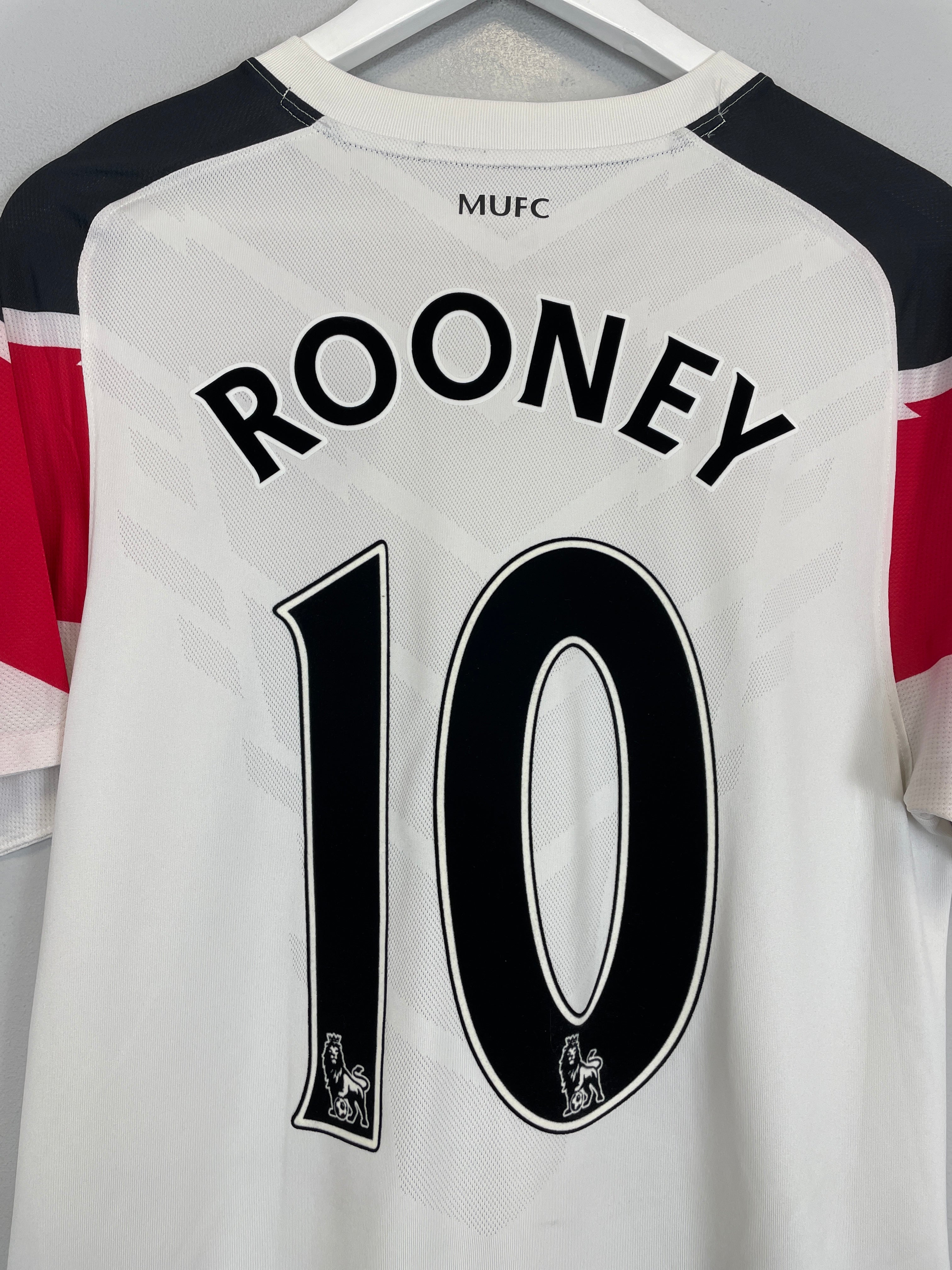 Shop 2010/11 MANCHESTER UNITED ROONEY #10 AWAY SHIRT (S) NIKE, classic football shirts, vintage football shirts & retro soccer jerseys at Cult Kits