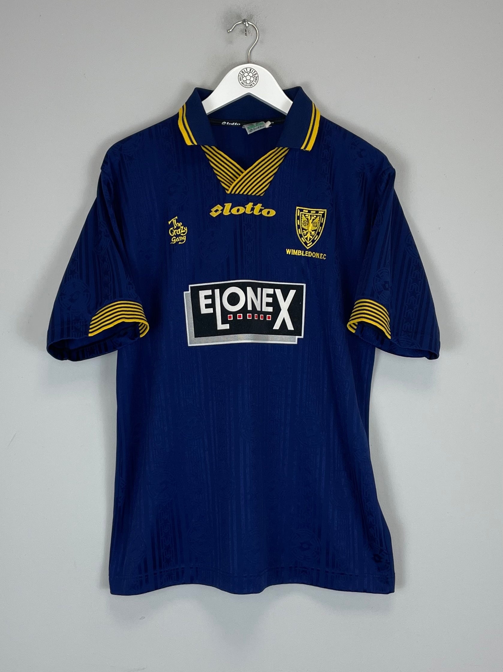 Shop 1997/99 WIMBLEDON EKOKU #9 HOME SHIRT (M) LOTTO, classic football shirts, vintage football shirts & retro soccer jerseys at Cult Kits